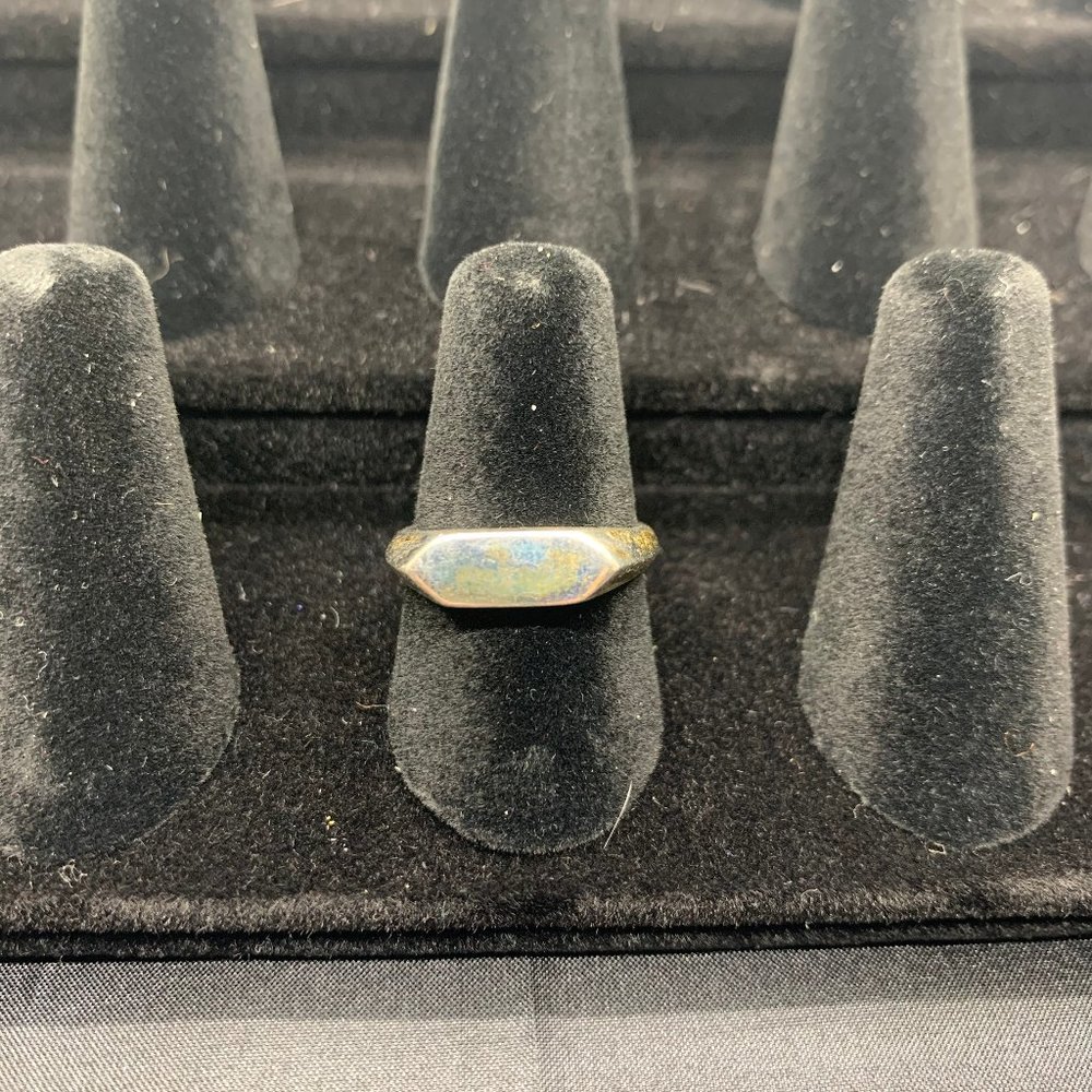 Melinda Maria Simple Gold Flat Top Ring